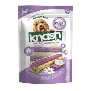 KNASH Woofa Bites Dental Calming STICK - Ljubičasti batat, kamilica i korijen valerijane
